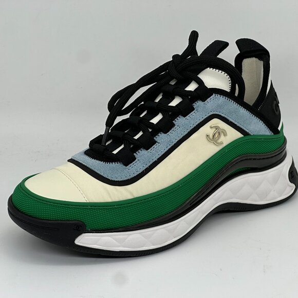 CHANEL 23P 2023 Multicolor CC Sport Lace Up Sneakers Kicks Shoes Trainers - Picture 1 of 16